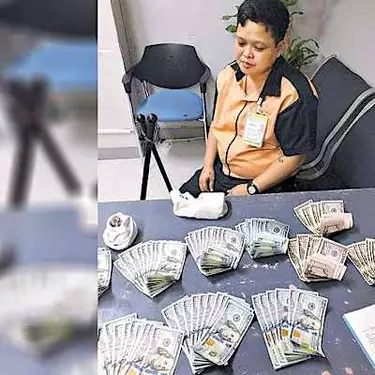 Babaeng 機場清潔工 nakawalis ng P1 milyong sa maruming medyas