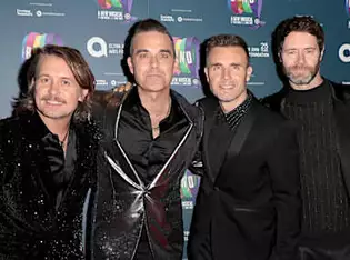 Robbie's regrets at not rejoining Take That sooner