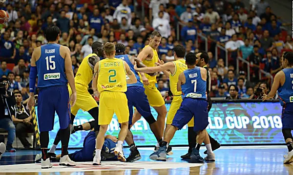 Mass brawl erupts in Australia, Philippines basketball game