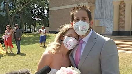 Texas couple didn’t let coronavirus derail their wedding day