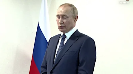 Las caras de Putin al esperar 50 segundos al presidente de Turquía| Video