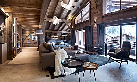 A Modern Penthouse With a Chalet Feel in the French Alps