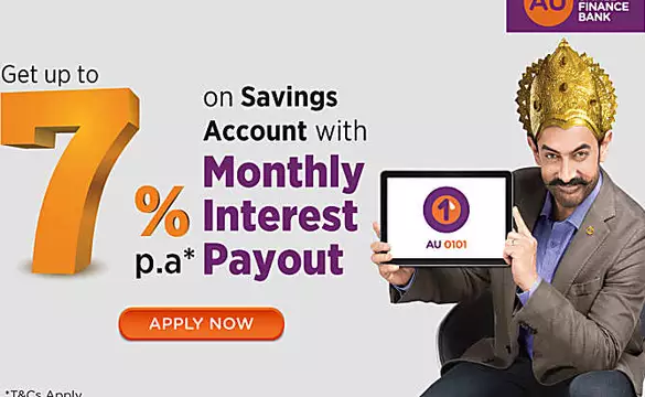 Open a Savings account & earn upto 7%* interest p.a. with Monthly Interest Payout.