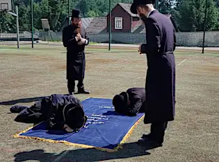 In this Polish city, schoolkids play soccer on top of a rabbi's grave
