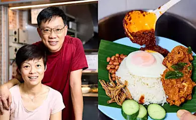 Singaporean couple now sells nasi lemak in hawker centre after failed restaurant venture in Europe