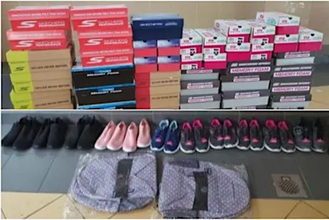 Two men arrested for allegedly stealing $10,800 worth of shoes from Jurong warehouse