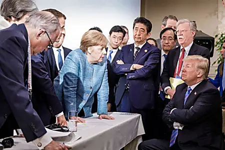 Cinco perspectivas da imagem-símbolo do G7