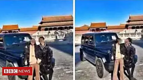 China anger after woman drives into Forbidden City