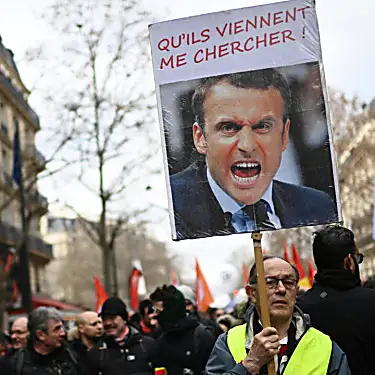 Strong turnout as fourth day of French demos rattles Macron's pensions plan