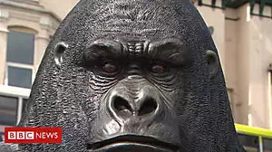 'Peeping Kong' statue unnerves residents
