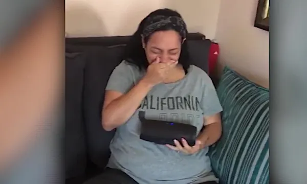 Husband pulls off gender reveal for his wife using her late dad's voice