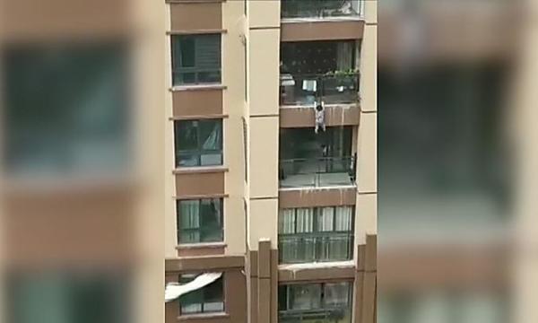 Boy, 3, fell six stories. Onlookers used a blanket to save him