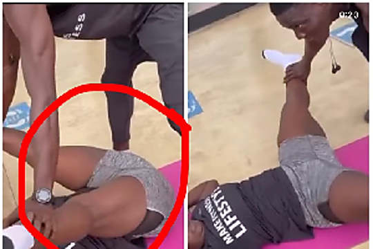 Gym instructor caught doing this to a married woman