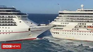 Two cruise ships collide in the Caribbean