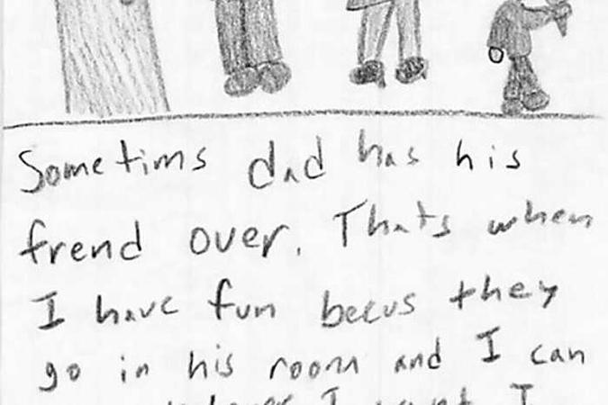 20 Times Kid Drawings Revealed Too Much About Their Parents