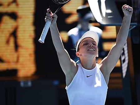 Halep avoids shocks to ease into Melbourne last 16